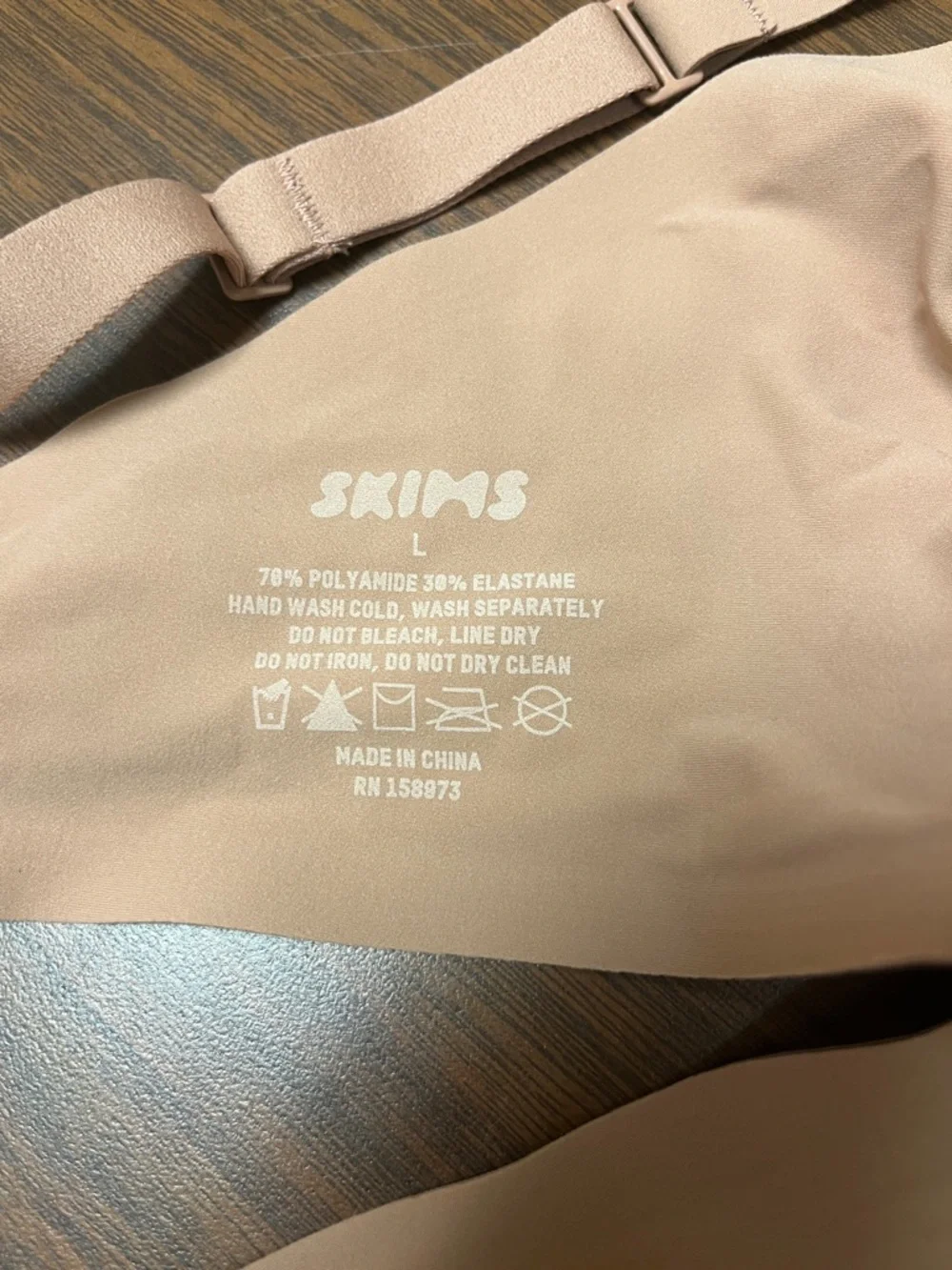 SKIMS Naked Plunge Bralette in Sienna, size large, new with tags - Picture 9 of 11